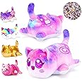 LCCOOUS® 61-PCS 丨 6.1" Galaxy Cat Plush+ 60pcs Cat Stickers -Meow Cat Plush - Meow Cat Stuffed Animal Collection, Birthday Gift for Kids. (Galaxy Cat)