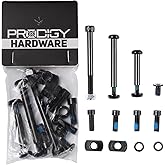 Envyscooters Prodigy X Hardware Replacement Pack &ndash; 40mm, 62.6mm, 85mm axles, 20mm clamp Bolts, 5mm Brake Bolt Replacement pro Scooter axle (Prodigy X &amp; Prodigy X Street)