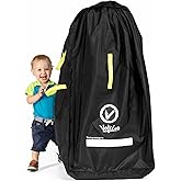 V VOLKGO Super Extra Large Stroller Bag for Airplane with Padded Backpack Shoulder Straps, Double Stroller Cover for Air Trav