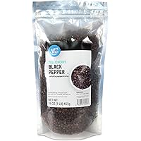 Amazon Brand - Happy Belly Tellicherry Black Pepper, Whole Peppercorn, 16 Ounces