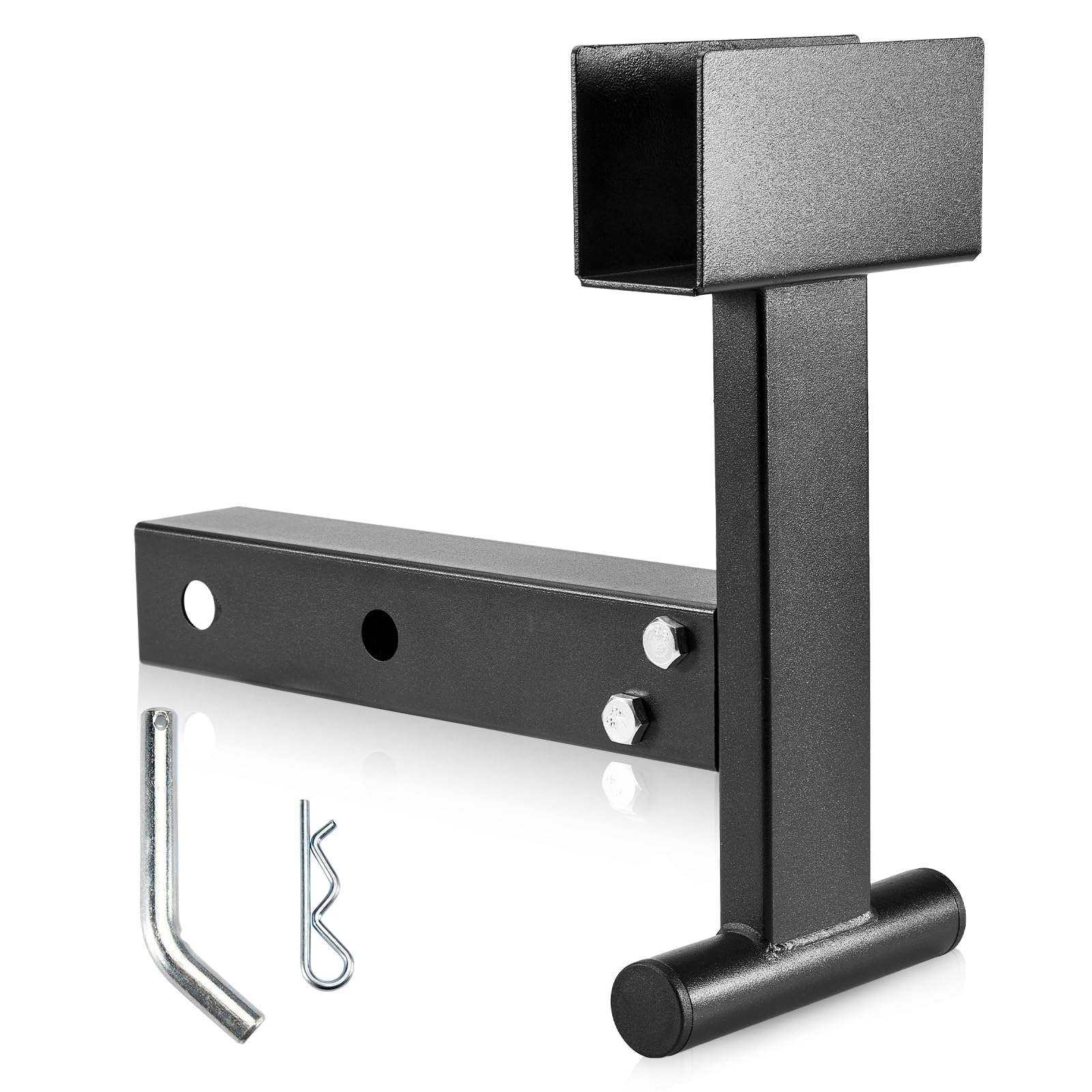 Photo 1 of 2" Trash Can Grabber Hauler with Hitch Receiver - Towing Attachment for Lawn Mower & Garden Tractor Garbage