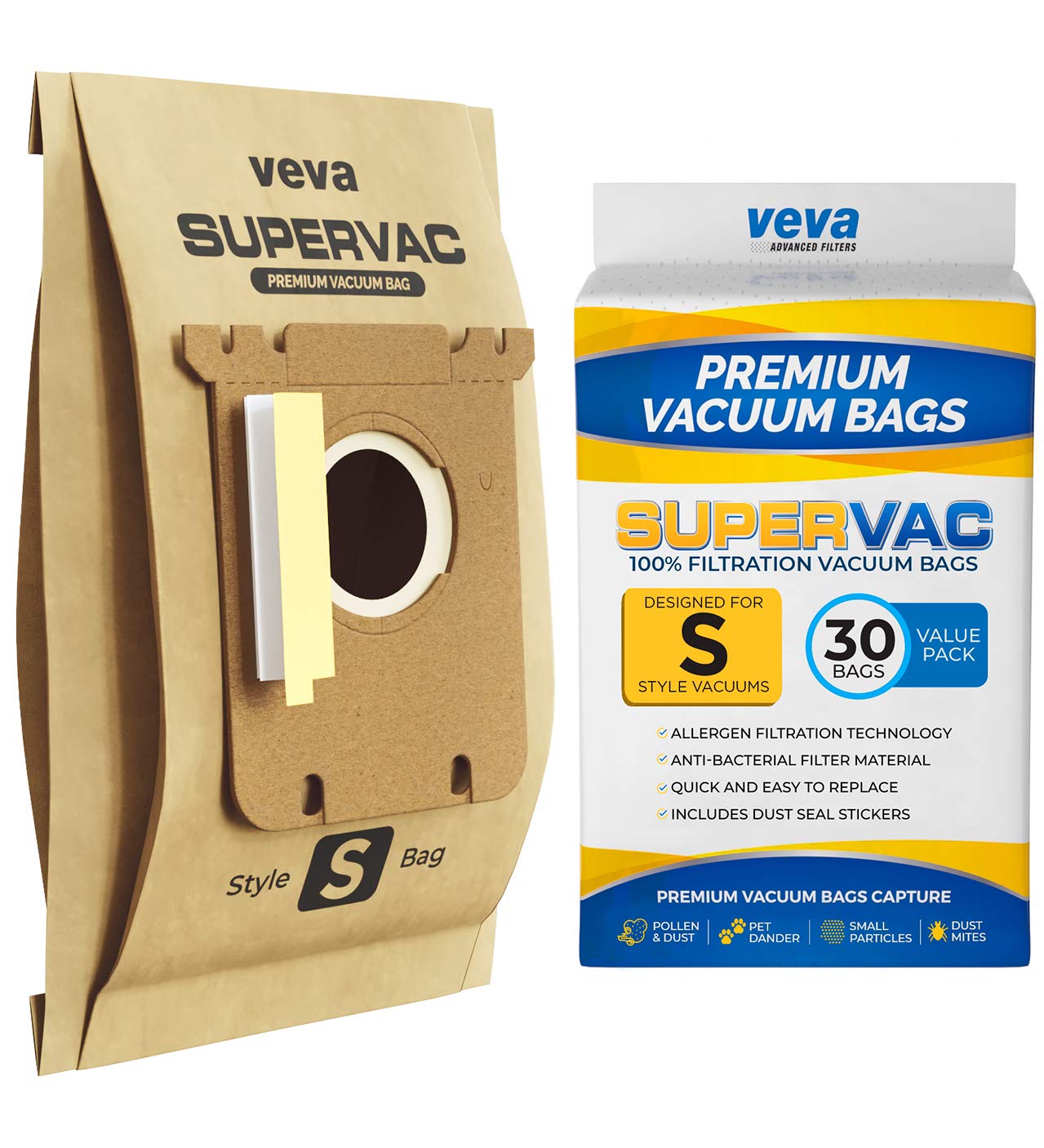 Premium Vacuum Filter Bags Type EL200F 