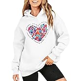 JINTING Christian Hoodie for Women Jesus Bible Verse Sweatshirt Religious Oversized Pullover Inspirational Long Sleeve Top