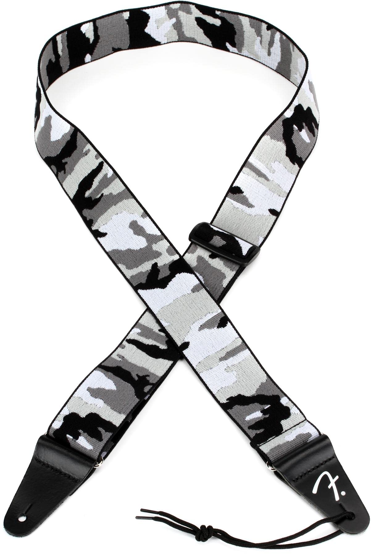 Fender® Weighless Camouflage Strap 2 Inch Elastic Guitar Strap 5 cm Width Winter Camo — image 1