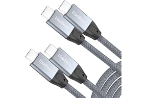 USB C to USB C Cable 100W 15FT(2 Pack),UseBean USB 3.2 Gen 2X2 20Gbps Data Transfer Type-C Cable PD Fast Charging,4K Video Mo