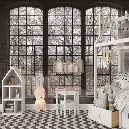 Papier Peint Photo Paysage En Dehors De La Fenetre 3d Peinture Murale Intisse Moderne Poster Geant Pour Chambre Salon Cuisine Salle De Bain Decoration 300cmx210cm Amazon Fr Bricolage