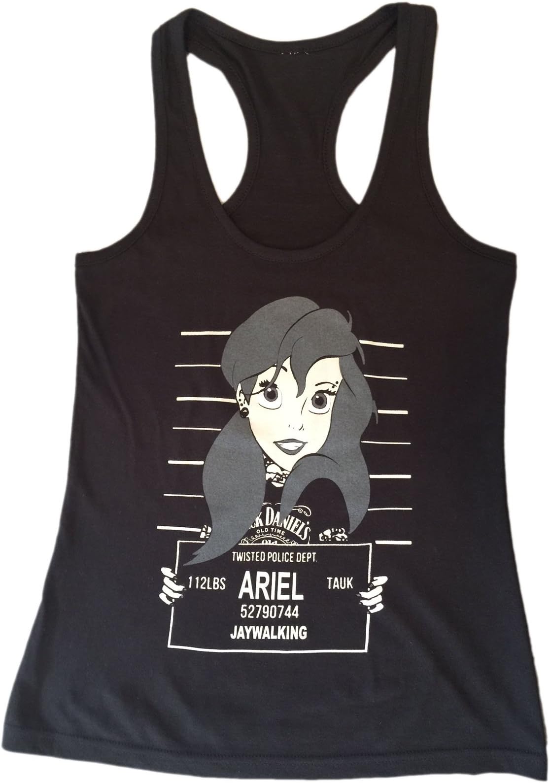 Ariel Little Mermaid Mug Shot Tank Top Ladies New (small)