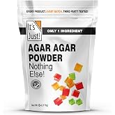 It's Just - Agar Agar Powder, 6oz | Vegan Gelatin Substitute, Plant Based, Non-GMO, Unflavored