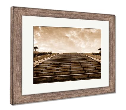 Amazon Com Ashley Framed Prints Ladder To The Border Of Inya Lake