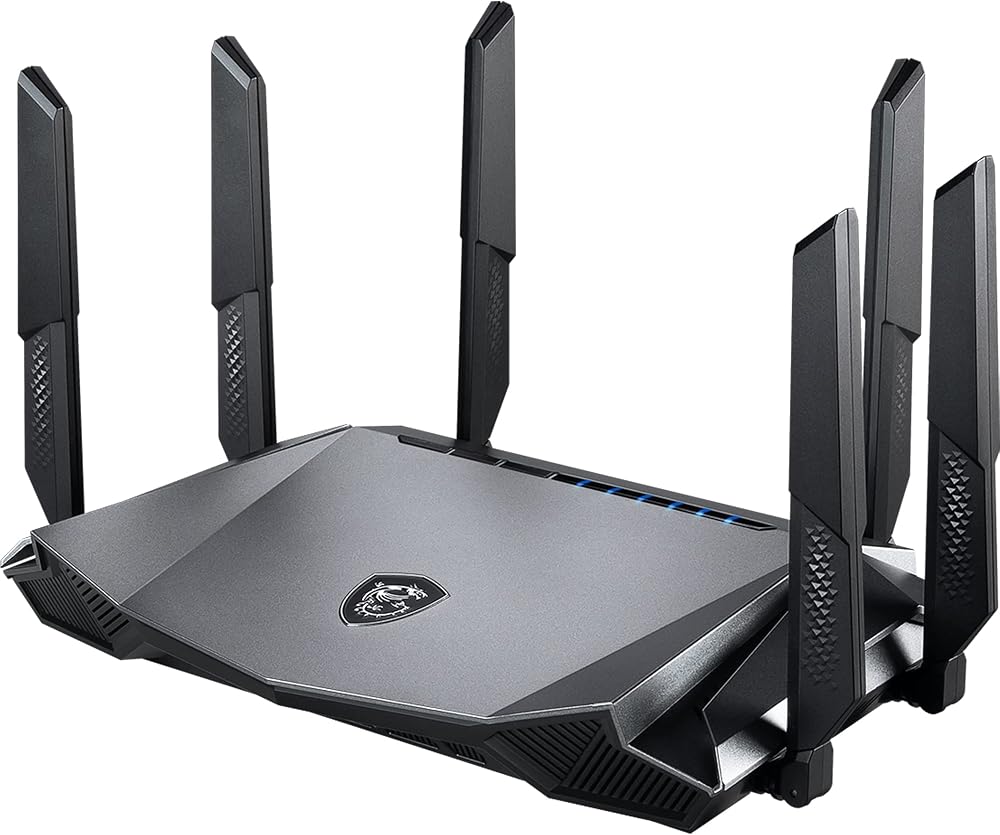 MSI RadiX AX6600 Wi-Fi 6 Tri-Band Gaming Router 6600 Mbps