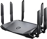 MSI RadiX AX6600 Wi-Fi 6 Tri-Band Gaming Router 6600 Mbps
