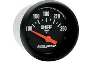 Auto Meter 2636 Z-Series 2-1/16" Short Sweep Electric Differential Temperature Gauge