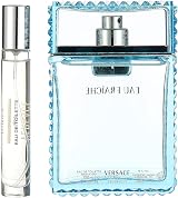 Versace Man Eau Fraiche EDT 3 Piece Gift Set 100ml Travel Spray Pouch view 2