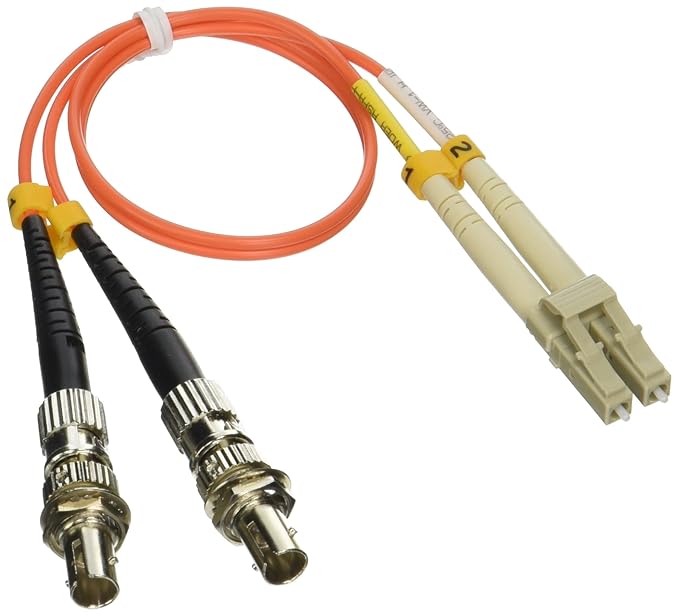 1ft Fiber Optic Adapter Cable LC (Male) to ST (Female