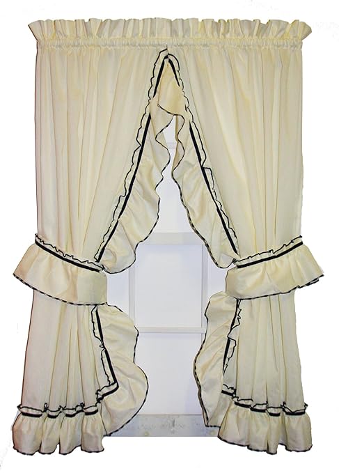Amazon Com Window Toppers Jenny Country Ruffle Priscilla Curtains