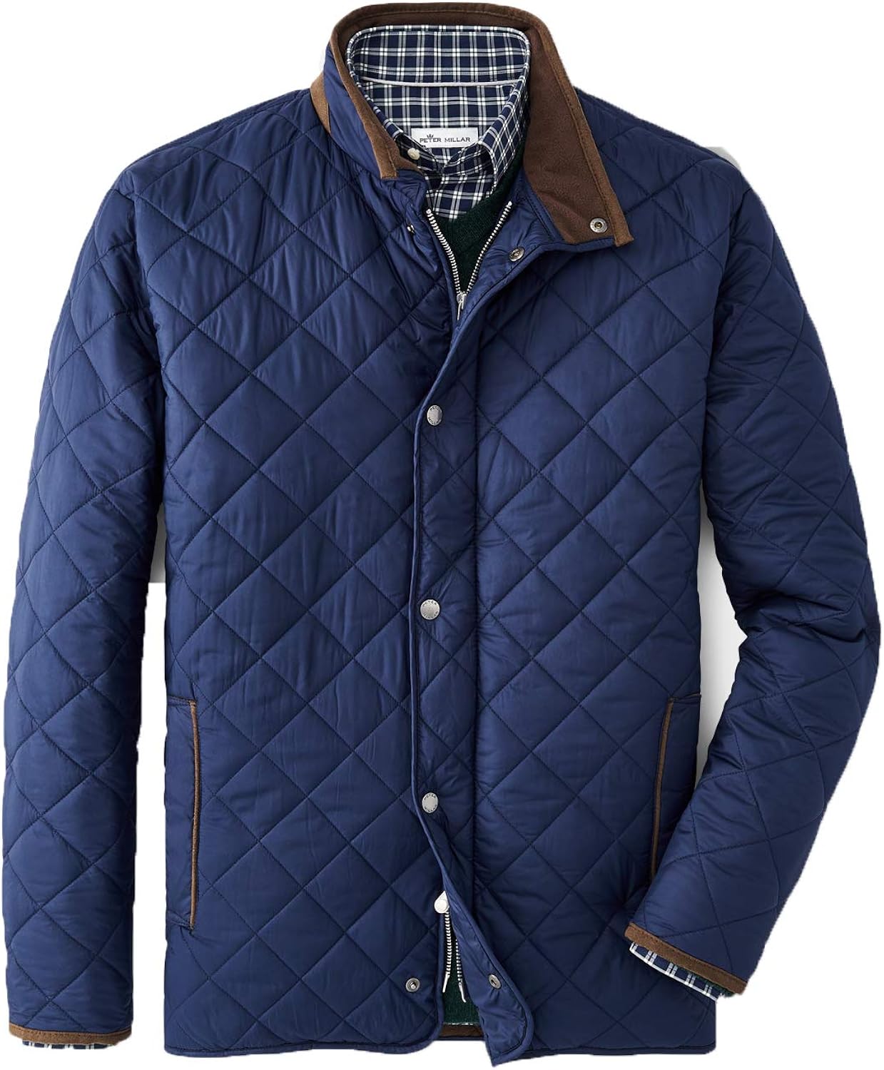 Peter Millar Quilted Travel Coat (Navy, XXLarge) Amazon.in Clothing