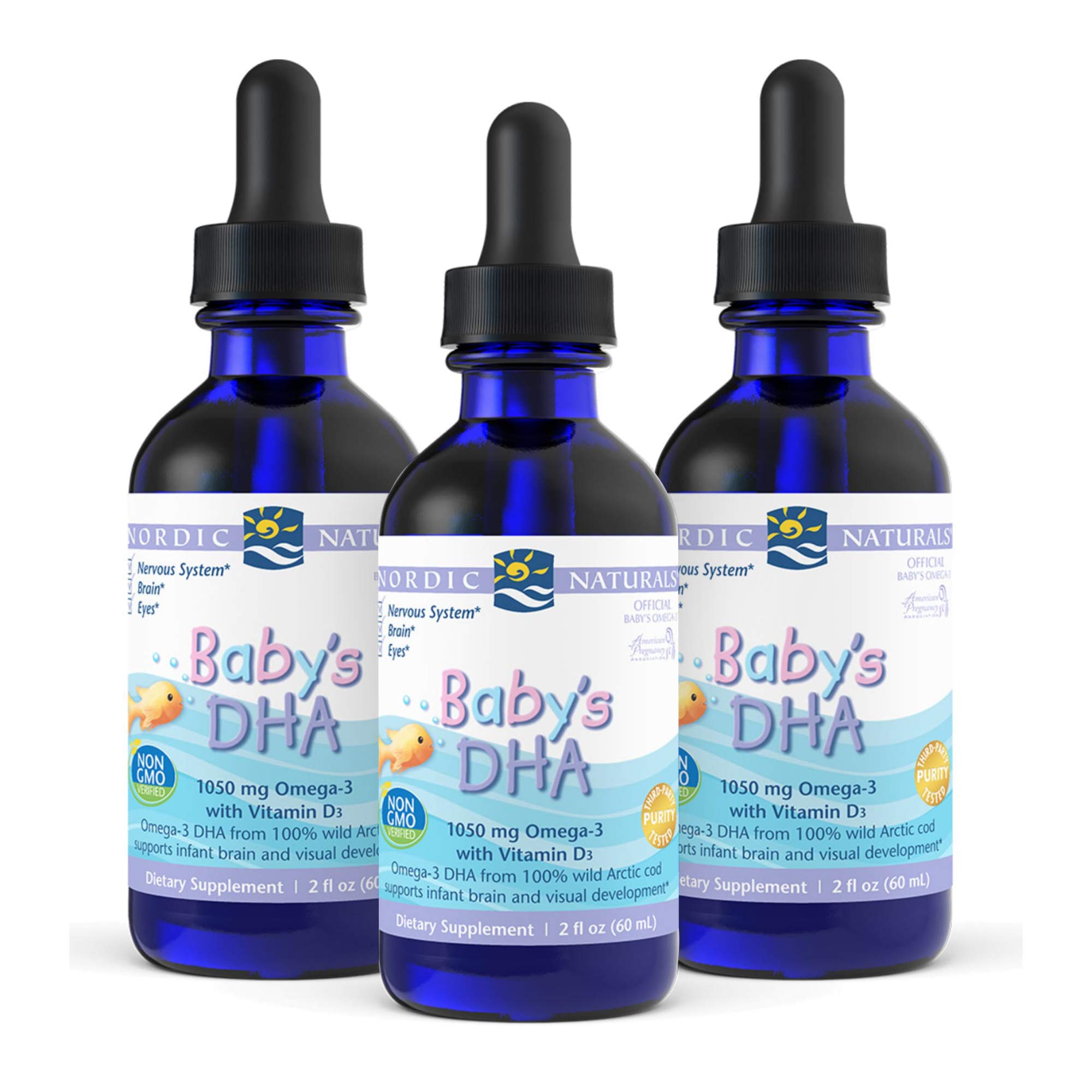 Nordic Naturals Baby’s DHA, Unflavored 1050 mg Omega3 + 300 IU