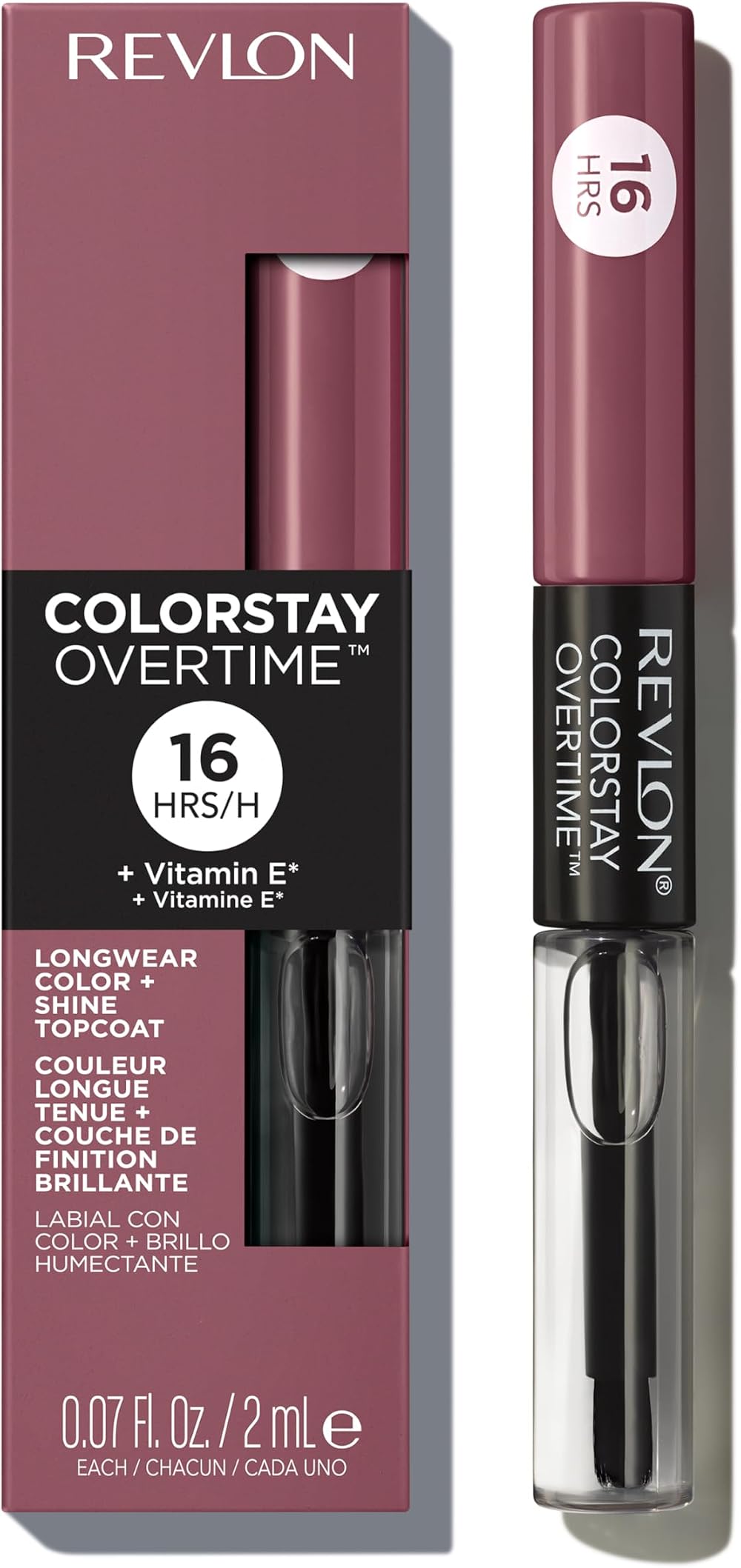 Revlon ColorStay Overtime Lipcolour Plum/Berry Longwear Liquid Lipstick Gloss