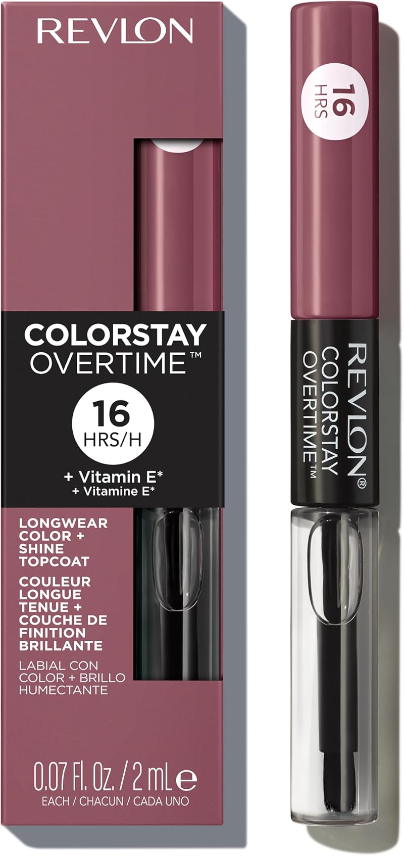 Revlon ColorStay Overtime Lipcolour Plum/Berry Longwear Liquid Lipstick Gloss