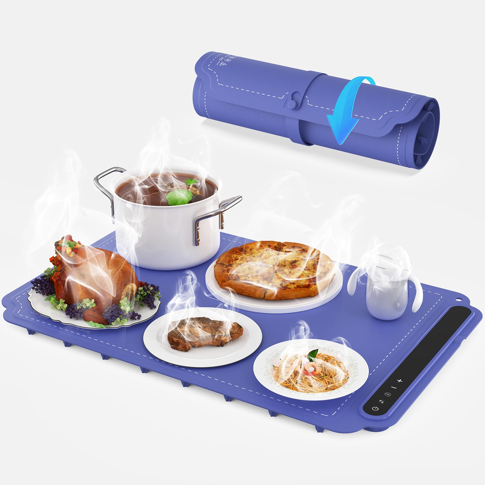 Electric Warming Tray, Electric Food Warming Mat with Adjustable 7
