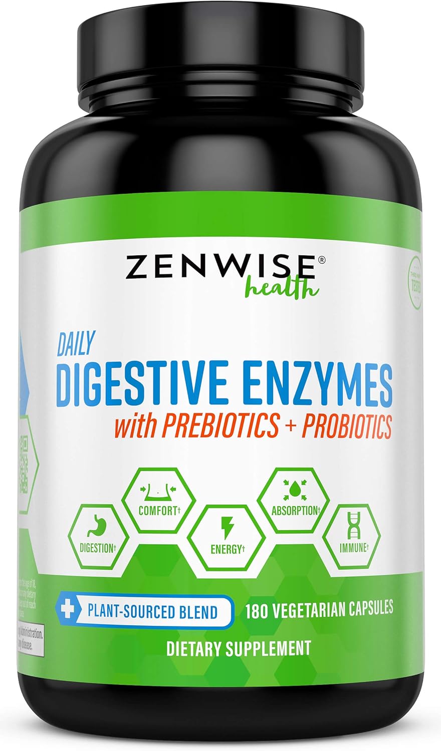 Digestive Enzymes Plus Prebiotics & Probiotics 1000Mg Natural