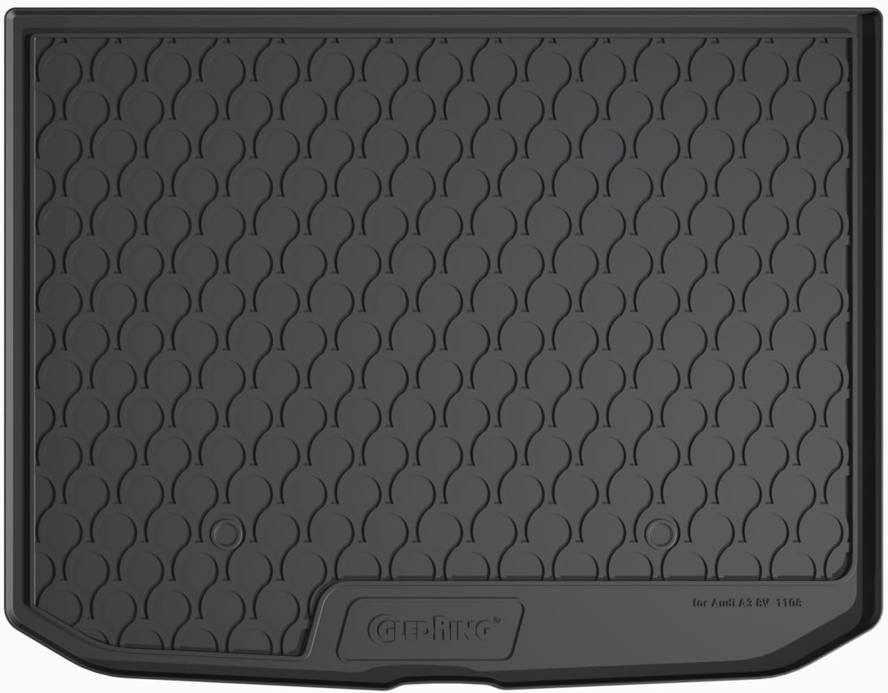 Gledring Rubbasol (Rubber) Trunk mat compatible with Audi A3 8V Sportback 2012-2020 (Upper variable floor), Black - Image 5