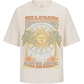 Billabong Girls Premium Short Sleeve Oversized Fit Graphic T-Shirt