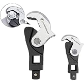 Powerbuilt 2 Piece Spring-Loaded Crowfoot Wrench Set, Adjustable, Auto Size, Universal, Self-Adjusting, Power Grip, Rapid Wrench- 240274