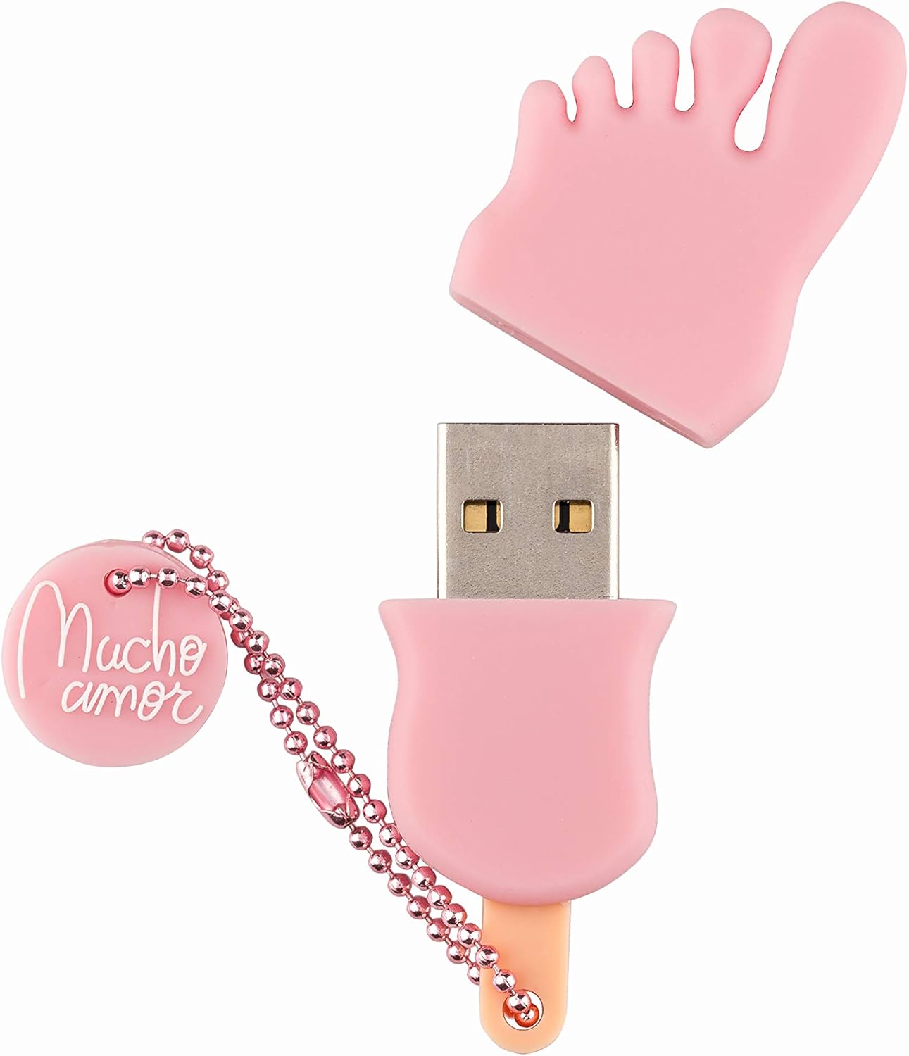 Dulceida Pendrive USB 16 GB - con Forma de Frigopie, Tacto Suave y Correa de Sujeción