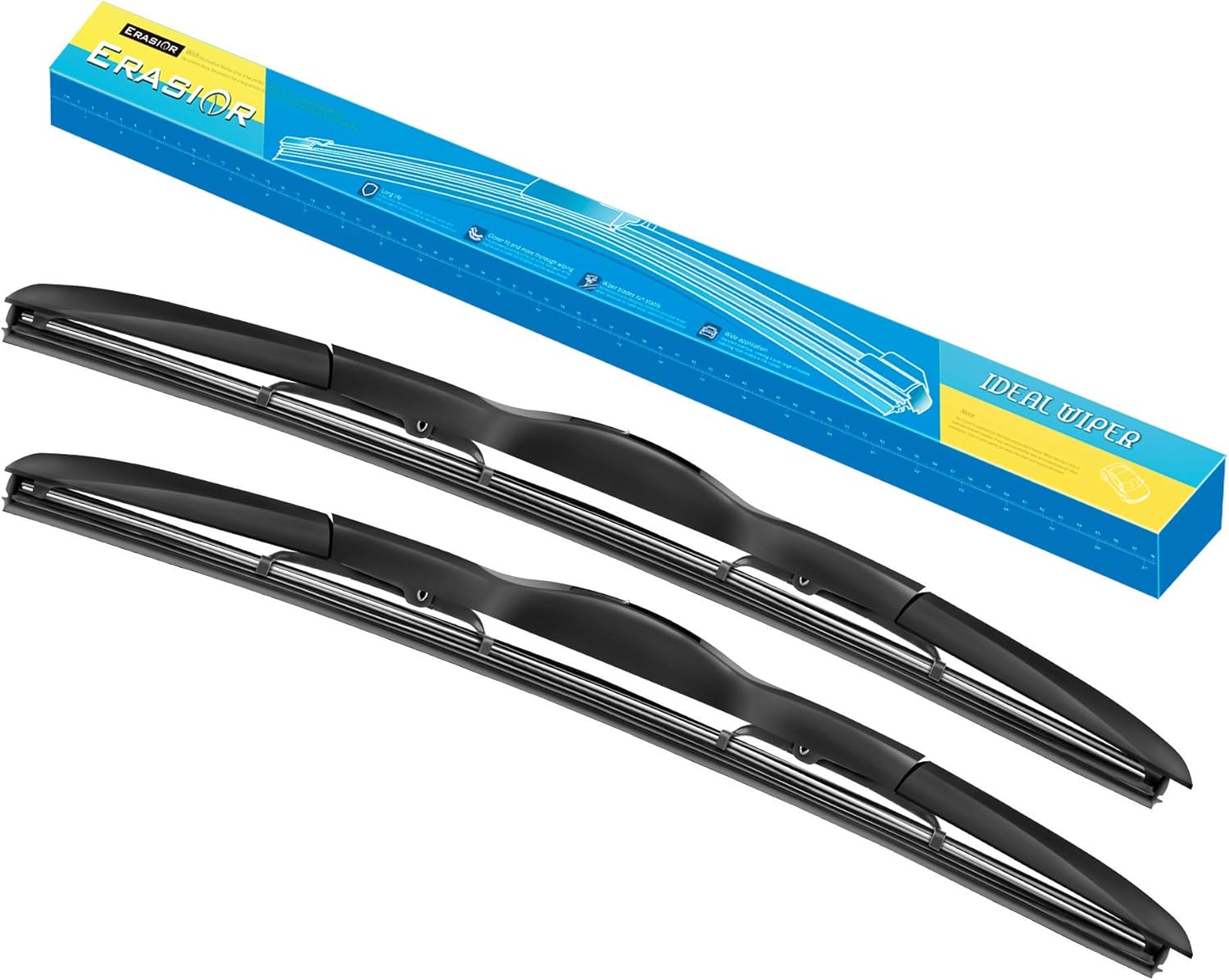 Erasior Windshield wiper blades 20" + 20" Winter Summer
