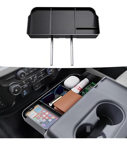 Gray Center Console Jump Seat Lid Latch For Ford F-150 2010-2018 – Replaces BL34-18672A66, 1977Y – Textured ABS, Hardware Included - View #2
