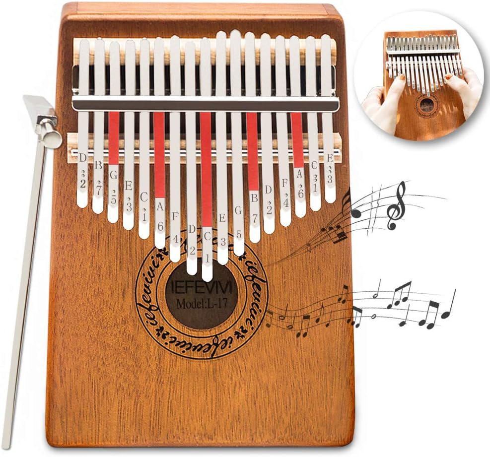 IEFEVIVI Kalimba 17 Key Thumb Piano Thumb Pianos 17 Keys