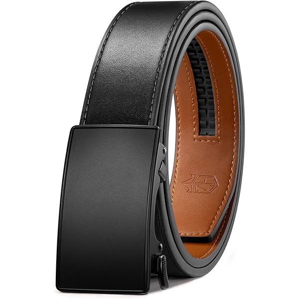 Zitahli Belt Men,Leather Ratchet Belt for Men Dress Casual Every