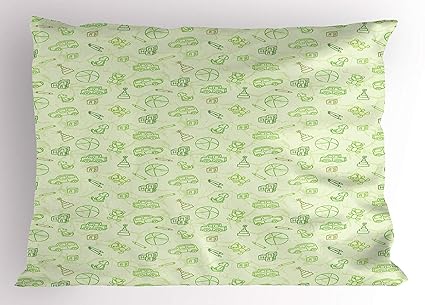 Amazon Com K0k2t0 Baby Pillow Sham Cartoon Doodle Drawing Style