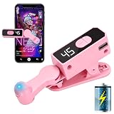 Raisetip Portable Auto Clicker for iPhone iPad Android Built-in Battery with Strong Battery Life Hands-Free Silent Operation Handy, Auto Tapper for Tiktok Live,Gaming,Likes & Reward Tasks (Pink)
