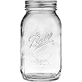 Ball Regular Mouth Quart (32 oz) Mason Jars with Lids and Bands