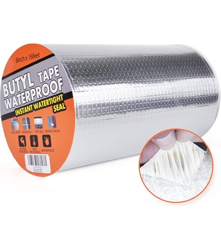 thumbnail image 2 of Alenor Butyl Rubber Aluminum Tape 2 Inch W X 16 Feet - Pack Of 2 - Wall... 2 of 12