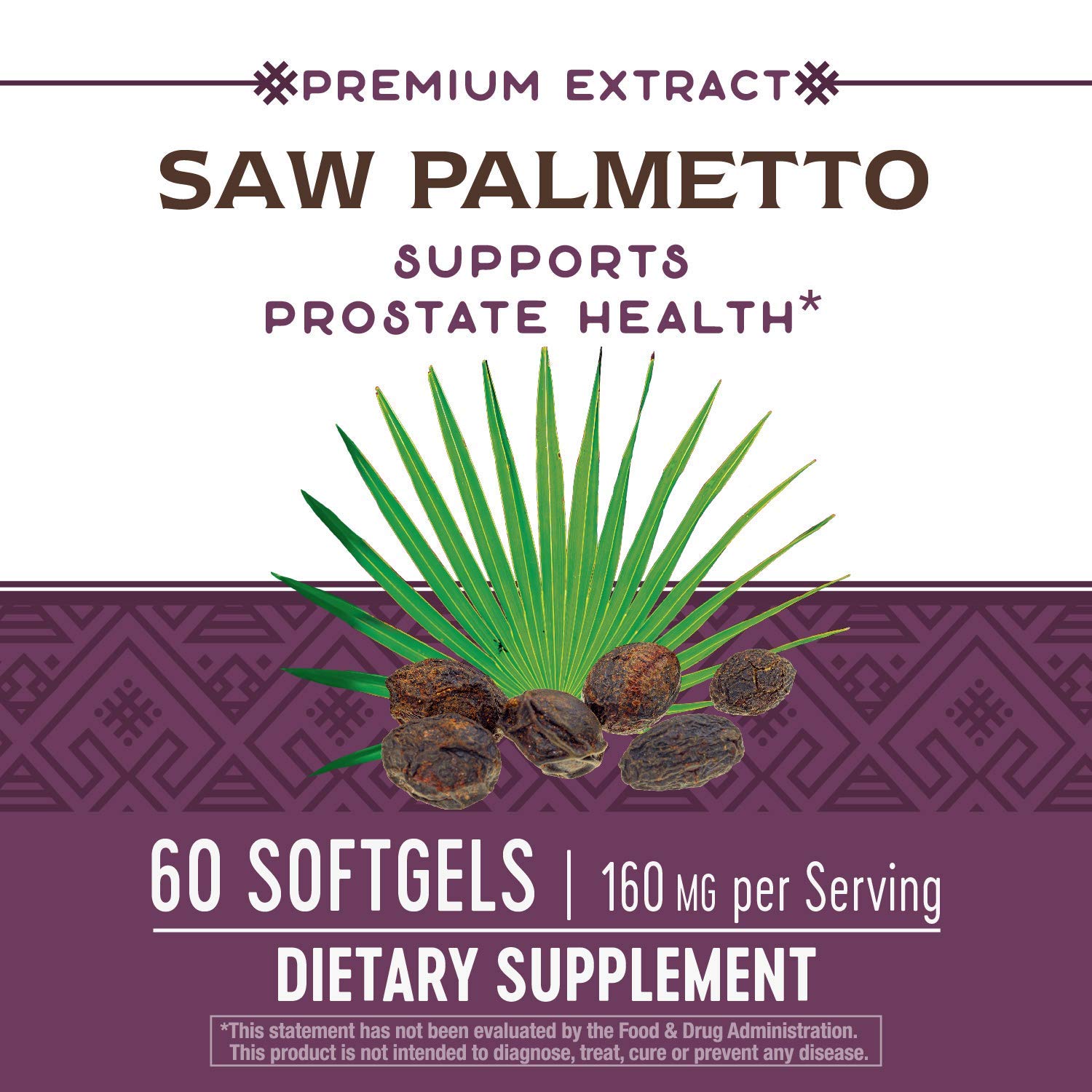 Nature's Way Saw Palmetto, 160 mg per serving, 60 Softgels Buy Online