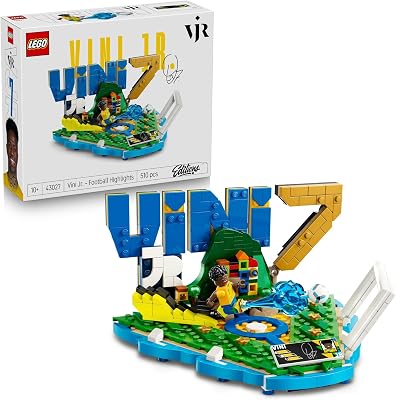 Editions Vinicius Jr. – Best of - Jeu Football - Maquette 3D avec Minifigurine Collector - Décoration de Chambre d'enfant - Cadeau dès 10 Ans pour Garçon, Fille ou Adulte Fan de Sport 43027