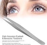 Fybida Stainless Steel Curve Tip Tweezers for Eyelash Extensions Crafts Nails view 5