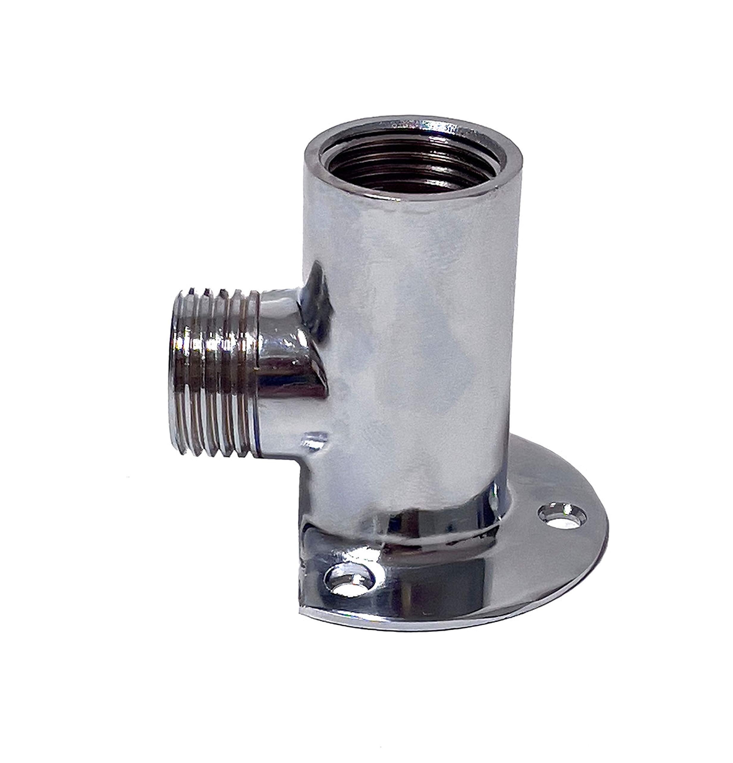 Soytich Wall Plate and Wall Arm in Various Variants/Length Inlet Arm Wall Connection, Shape and Length: Wall Plate 02 1/2AG to 1/2IG