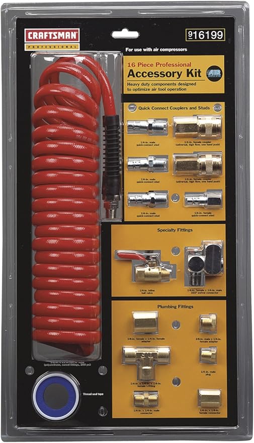 Craftsman 916199 Compressor Accessory Kit, 16Piece Air Compressor
