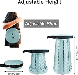Hesanzol 2nd Gen Portable Telescoping Stool 180 kg Folding Camping Stool view 3