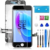 Mobkitfp for iPhone SE 2022 Screen Replacement, 3D Touch LCD Screen Digitizer Front Display Assembly with Waterproof Seal+Tempered Glass+Repair Tools