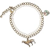 ZOETVTK Breaking Dawn Bella's Wolf & Heart Bracelet Prop Replica Jewelry Handmade