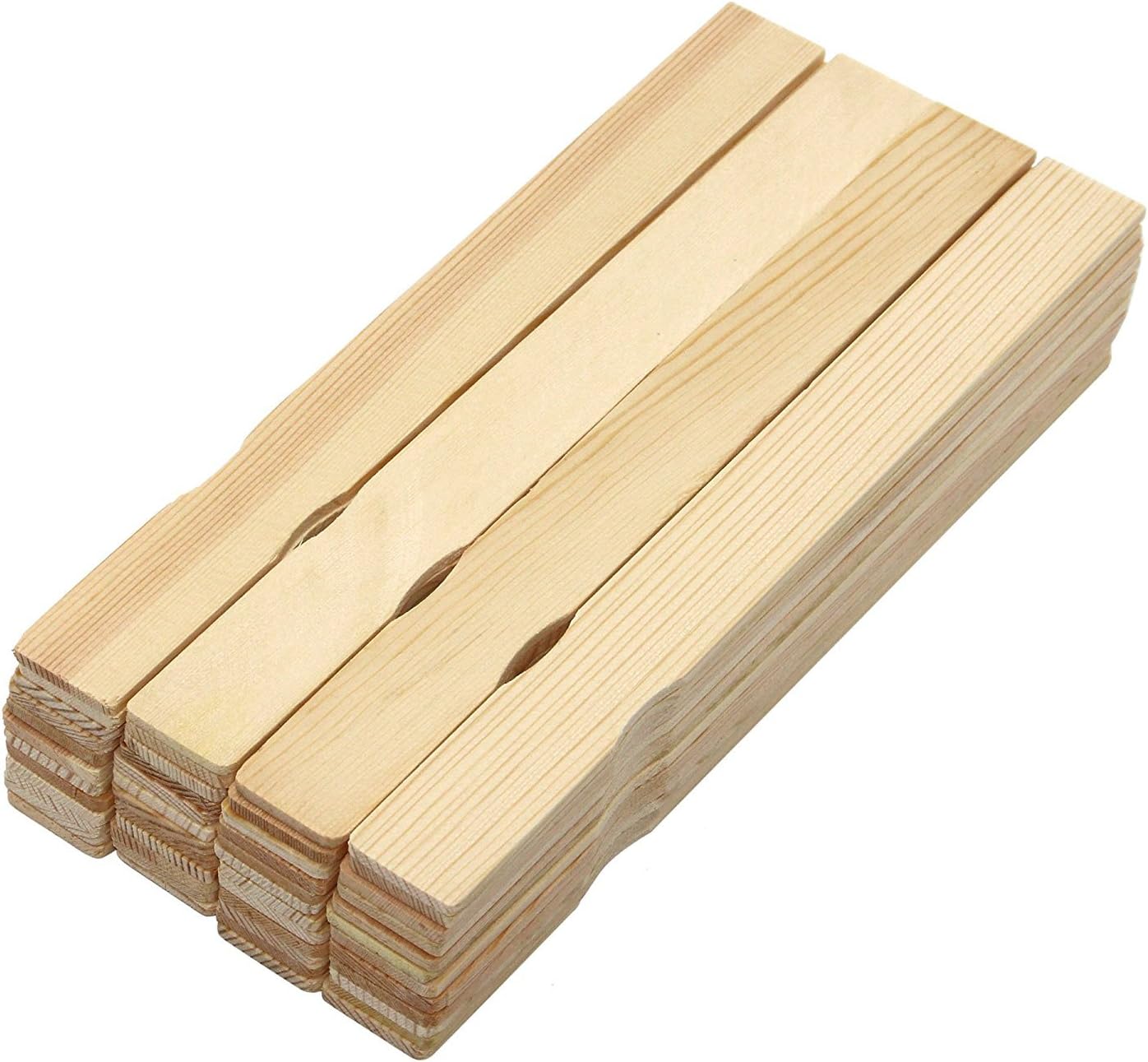 ANTETOK Wooden Paint Stir Sticks Mixer Paddles Wood Crafts Bulk 50 Pcs