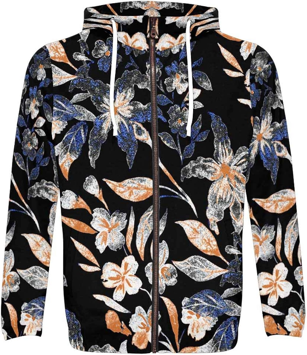 mens floral hoodie