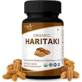 ORGANIC SPREE Haritaki 120 Tablets Terminalia chebula - Third Eye Awakening Supplement - 60 Days Supply - Supports Healthy Digestion, Gut Wellness, Pineal Gland* | USDA Organic, GMP, HACCP Certified