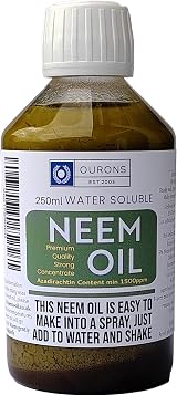 OURONS Water Soluble Neem Oil 250ml Concentrated Dilute to 25-50L view 1