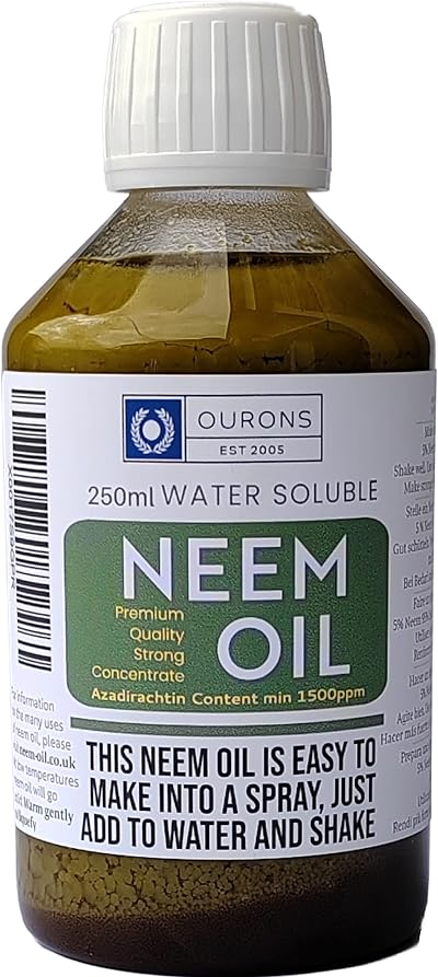 OURONS Water Soluble Neem Oil 250ml Concentrated Dilute to 25-50L